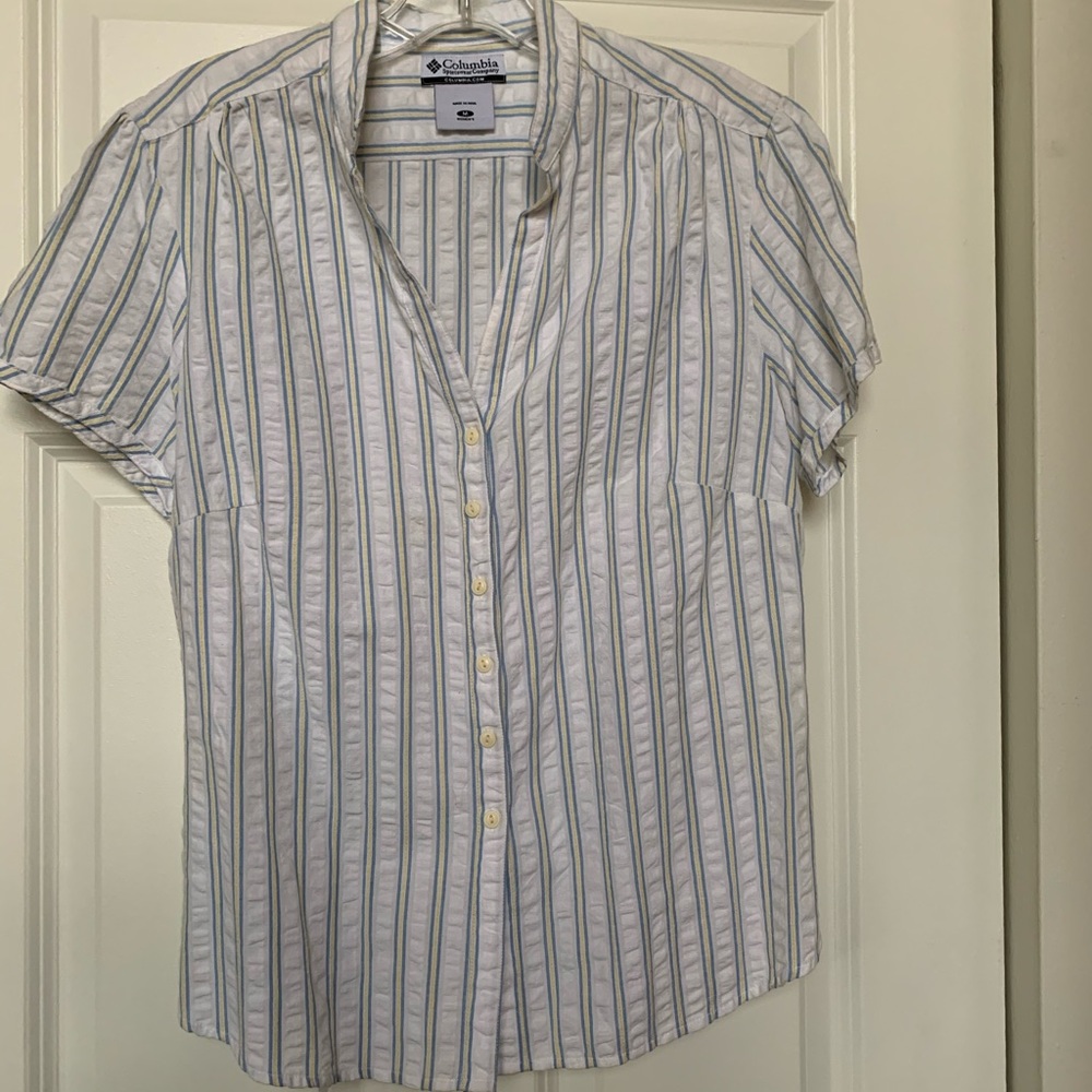 Short-sleeved Columbia Buttondown